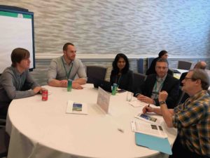 Dan Geller, Ben Christ, Sheeja George, and George Philippidis participate in a roundtable discussion on SPARC and Carinata at the NSS-NEES meetings in Tampa, FL
